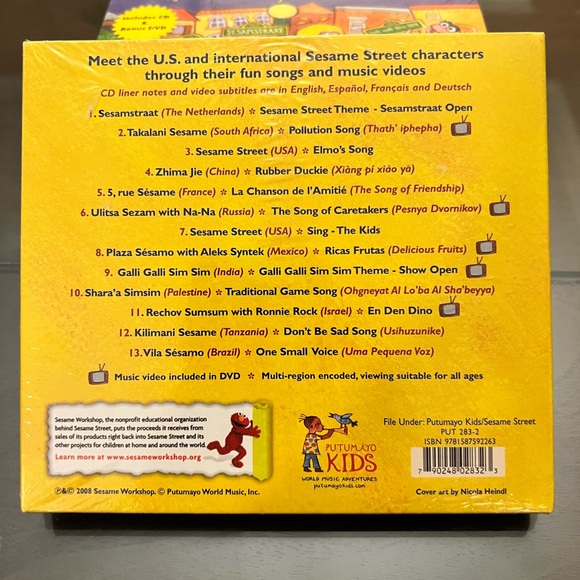 Putumayo Kids 4-CD pack - Reggae Playground, Sesame Street, Celtic & New Orleans - Picture 3 of 10